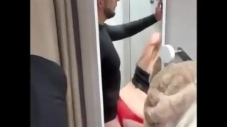 Mr wild walks in on a Mrs Mild in fitting room and fucks her