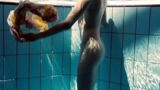 Russian petite skinny beauty Lera underwater