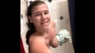 Cum watch me strip and play with my pussy in the shower