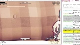 Nicoles Risky Job - Milf catgirl Gumball Nicole mostrando seus peitoes em live hentai game