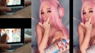 Horny Bitch Belle Delphine in Hot Blowjob