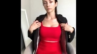 I’m jerking off your dick and slapping your balls POV Femdom handjob roleplay, CBT, CFNM
