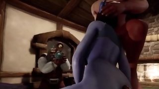 Elf and Draenei Pornstar sex Photoshoot  Warcraft Porn Parody