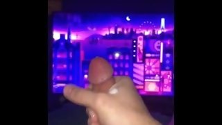 2nd Cumshot of the night (Solo ,wet hard Dick)