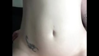 Wet hole fucked hard - cum on tits