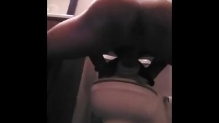 Anal sex toy fucking doggystyle
