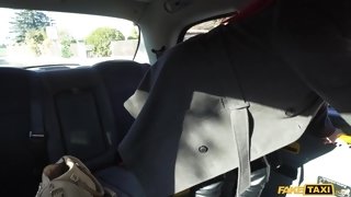 Olivia Stark sucks firm cock and gets screwed in the taxi