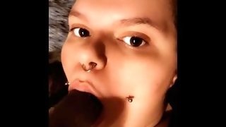Licking my cum off your cock