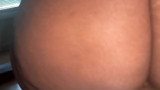 POV big booty bitches bounces on my dick in slow motion with her creamy pussy