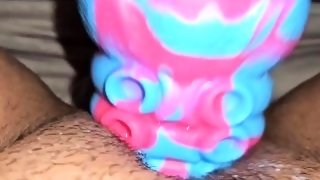 Getting my Dildo creamy  close up  full vid on Onlyfans