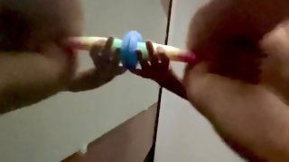 Chastity masturbating while mistress watches from bed!
