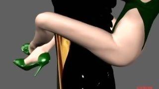 poison ivy mistress femdom mixed fight superhero 3d