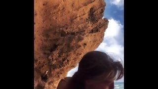 Cought on cam while I’m sucking his dick in a public beach