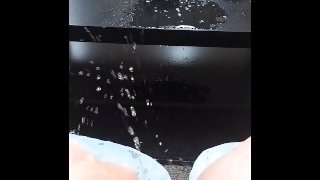 Pissing on table
