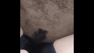 Desperate morning pee in bed + orgasm