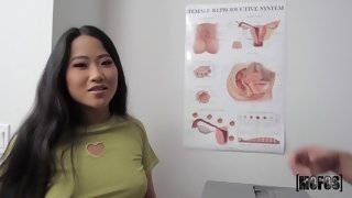 Shameless asian babe Alona Bloom crazy sex video