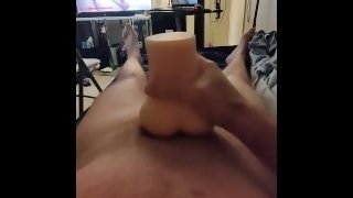 Double Cum From New Male Sex Toy 💦