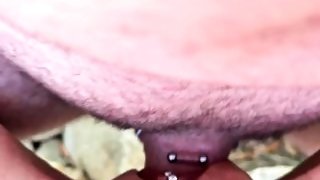 Horny Student got another outdoor fuck with cumshot on pussy and belly
