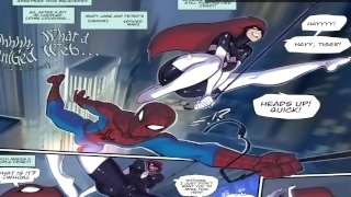 Spider Verse 18+ Comic MJ Fuck Spider Gwen Stacy IN Public