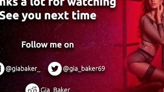 Gia Baker My Fuck Machine is being controlled by your tips