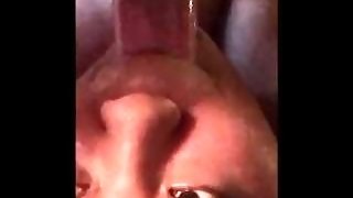 Ebony BBW Gets Face Fucked Roughly and Gets A Massive Throatpie From BWC
