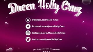 Sensual oil dance, foot show and double dildo masturbation by teen Holly Cruz