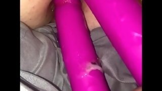 Double penetrated both holes dildo