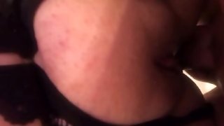 Quick anal for bbw with tight asshole