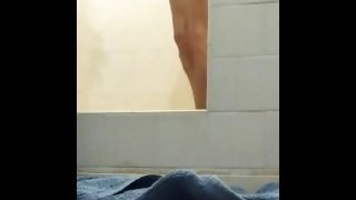 Watch me shower then bust a fat load ( cum covered my camera 😜)