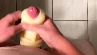 Hard Cock Sprays A Thick Moaning Load