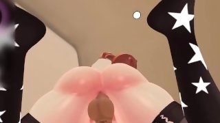 VRCHAT Cum Countdown - Horny bunny girl GRINDS your cock until you give in and CUM  JinkyVR