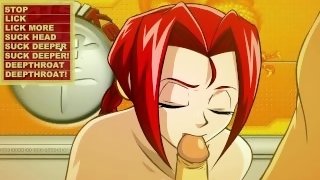 Hentai blowjob - Quick flash game playthrough - She loves to deepthroat