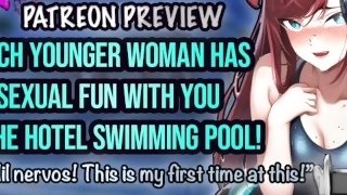 (Patreon Preview) ASMR -Younger Woman Sucks & Fucks You Underwater In A Pool! Hentai Audio Roleplay