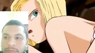 HENTAI vegueta fucks androi 18 and fills her anus with hentai milk
