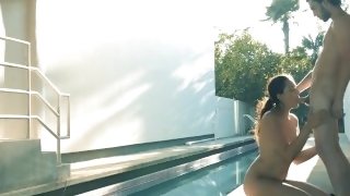 Pussy Licked Anatasia Also Gives A Bj By The Pool