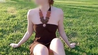 I was dared to flash pussy on park full of people, it was so hot!