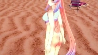 Kokomi in bikini having sex on the beach  Genshin impact  Full Hentai Video POV and normal