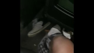 Sexy White MILF Licks On Black Balls In The Backseat 💪🏾 Strong Tongue Game!