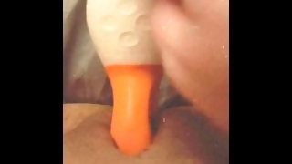Horny girl masturbating with 🍊 Lelo toy