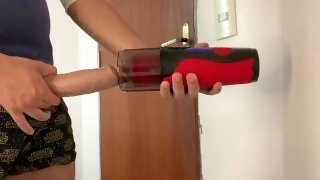 I bought a Japanese automatic masturbator and discovered that my dick didn't fit inside