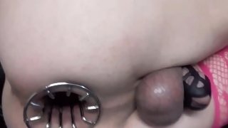 Extreme hole in sissy ass