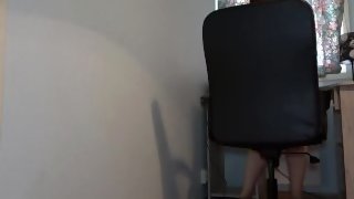 Horny secretary played with her pussy and got fucked in the office with huge cumshot on her ass