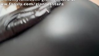 Giantess Leather Buttcrush Tease POV trailer