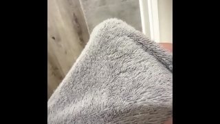 Male shower cock tease