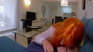 Naked stepmom knows how to make my dick hard, she takes it in her mouth, we fuck and I cum in pussy