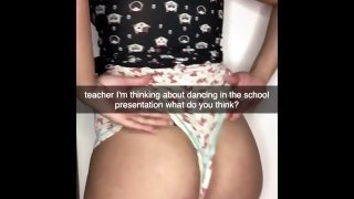naughty cheerleader likes to fuck rookie players on snapchat