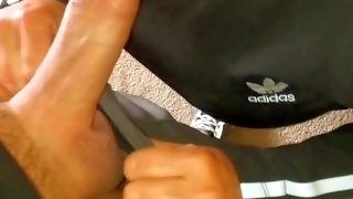 All Day I Dream About Sex- with my personal trainer  Cheating wife in Adidas flashing pussy