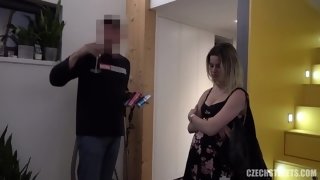 Martina - Pregnant lady in distres - Big tits preggo blonde enjoys POV sex