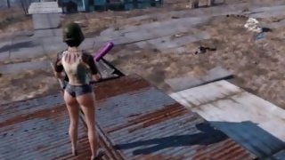 Savage Double Penetration Rough Hard Pounding 3D Animated Monster Porn: Fallout 4 Video Game Sex