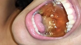 Drinking piss making deepthroat with throat bulge and sniff cum 06/17/2023